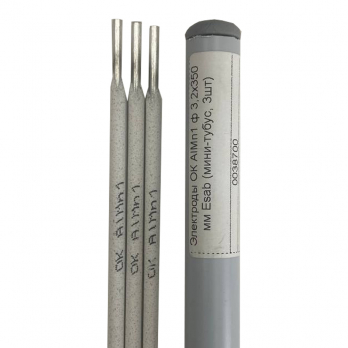 Электроды ОК AlMn1 ф 3,2х350 мм Esab (мини-тубус, 3шт)
