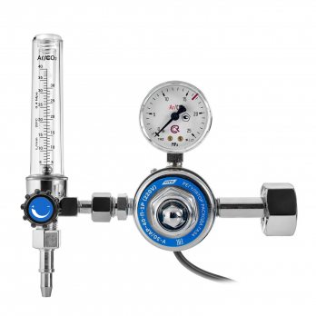 Регулятор для углекислоты и аргона У-30/АР-40-П-220 (с подогревателем+ротаметр) латунь ПТК