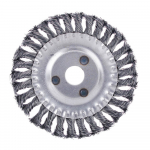 Корщетка (диск) для УШМ 150х22 (0,5 мм, витая, сталь) Ермак